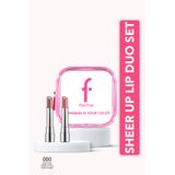 Flormar Sheer Up Lip Duo – Pembe Çantalı 2’li Ruj Seti