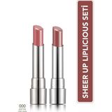 Flormar Sheer Up Liplicious 2'li Makyaj Seti Doğal Görünüm Beyaz Renkli Günlük Kullanım İçin