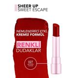 Flormar Sheer Up Sweet Escape Lipstik Ruj 027 Velvet Cupcake