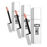 Flormar Shine Kiss Me More Uzun Süre Kalıcı & Parlak Bitişli Likit Ruj 002 APRICOT MARMALADE (3 paketi)