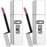 Flormar Shine Kiss Me More Uzun Süre Kalıcı & Parlak Bitişli Likit Ruj 009 COFFEE & TALK (2 paketi)