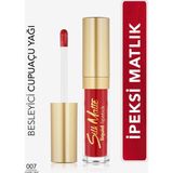 Flormar Silk Matte Likit Ruj 007 Claret Red Mat Bitiş ve Besleyici Cupuacu Yağı 8 ml