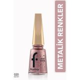 Flormar Star Shine Metalik Oje Yüksek Pigmentli Parlak Bitişli Pembe Renk
