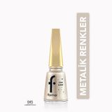 Flormar Star Shine Yoğun Pigmentli ve Metalik Görünümlü Oje 045 Luminious Gold