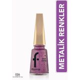 Flormar Star Shine Yüksek Pigmentli PEMBE ALTIN Renkli Metalik Oje Parlak Bitişli