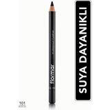 Flormar-Suya Dayanıklı Mat ve Yoğun Pigmentli Waterproof Eyeliner Göz Kalemi (101 Siyah) 8690604109012