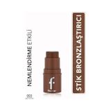 Flormar To Go Doğal Bitişli & Nemlendirme Etkili Kremsi Stick Bronzer 003 Deep Coffee