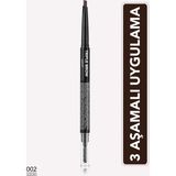 Flormar Triple Brow 3'ü 1 Arada Kremsi Dokulu Kaş Makyaj Kalemi 002 Auburn Yüksek Pigmentli Özellik - Koyu Kahverengi