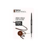 Flormar Triple Brow 3'ü 1 Arada Kremsi Dokulu Kaş Makyaj Kalemi 003 Coffee