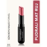 Flormar Ultra Hafif Mat Ruj (CANLI PEMBE) - Lightweight Lip Powder - 010 Sweet Girl - 8682536061827
