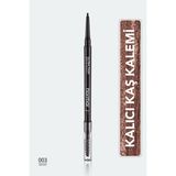 Flormar Ultra Thin Brow Pencil 003 Brown Renkli Özel Fırça ile İnce Kaş Uygulaması