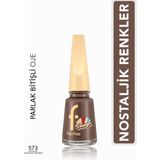 Flormar Vintage Romance Yüksek Pigmentli & Parlak Bitişli Oje (573 Vintage Brown) 8682536097758 - KAHVERENGİ
