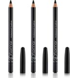 Flormar Waterproof Eyeliner 101 Black 3xGöz Kalemi