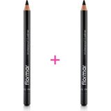Flormar Waterproof Eyeliner 2x 101 Siyah Göz Kalemi