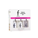 Flormar Yarı Transparan & Parlak Bitişli 3'Lü French Manikür Seti