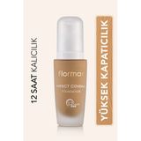 Flormar Yoğun Kapatıcı Su Bazlı Fondöten (Soğuk Alt Ton) - Perfect Coverage Foundation - 108- 8690604098675 - 108 Honey