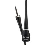 Flormar Yoğun Pigmentli Ince Keçe Fırçalı Yarı Mat Dipliner (Siyah) - DIPLINER-000BLACK-86906 - genel