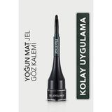 Flormar Yoğun Pigmentli Mat Jel Eyeliner 004 - 8690604591909 Yeşil Renk Hassas Uç ile Profesyonel Makyaj İçin