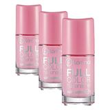Flormar Yoğun Pigmentli Parlak Oje Full Color Nail Enamel Fc03 Bubble Gum (3 paketi)