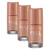 Flormar Yoğun Pigmentli Parlak Oje Full Color Nail Enamel Fc45 Peach Sparkler (3 paketi)