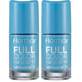 Flormar Yoğun Pigmentli Parlak Oje Full Color Nail Enamel Fc49 Clear Sky (2 paketi)