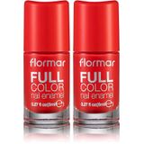 Flormar Yoğun Pigmentli Parlak Oje Full Color Nail Enamel Fc50 Miami Sunset (2 paketi)