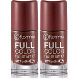 Flormar Yoğun Renk Veren Parlak Oje Kiremit Kırmızısı Full Color Nail Enamel Fc10 Penthouse (2 paketi)