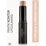 Flormar Yumuşak Dokulu Stick Kontür Kalemi Yarı Mat Bitiş 005 Light Beige Hacim