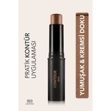 Flormar Yumuşak Formüllü ve Mat Bitişli Stick Contour Pratik Kalem Kontür (003 Medium Deep) 8690604554874