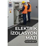 FlorONE Carpet Tiles Florone Elektrik Izolasyon Matı | Elektrik Pano Önü Yalıtkan Paspas | Izole Halı 6 mm - 90X200 cm - 1 Adet - 6 mm, 90x200 cm