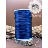 Floş Ip 2 mm (Sıçan Kuyruğu) (1 Bobin 100 Metre) Takı Aksesuar Kolye Bileklik - Lacivert