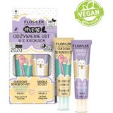 Floslek Besleyici Dudak Bakım Seti(Limonlu Şeker Peeling+Armut Özlü Maske) 2X14 gr