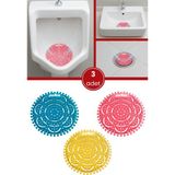 Flosoft 3 Adet PisMiss Yuvarlak Koku Giderici, Pisuvar Lavabo Banyo Gider Süzgeci Kir Tutmaz 30 Gün Etkili