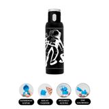 Flosoft 500 ml Siyah Uzay Astronot Desenli Matara