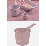 Flosoft Bebek Banyo Maşrapası, Uzun Saplı Oluklu Çok Amaçlı Maşrapa 1,5 Litre - Pembe