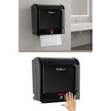 Flosoft F398 Diva Sensörlü Kağıt Havlu Makinesi, Fotoselli Otomatik Havlu Verici 21 Cm Siyah
