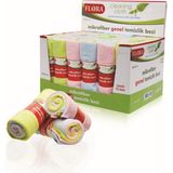 Flosoft Flora 3'lü Mikrofiber Temizlik Bezi 30 x 40 cm - Pembe - Yeşil