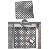 Flosoft Kare Vantuzlu Banyo ve Duş Kaydırmazı, Küvet İçi Duşakabin Kaydırmaz Vantuzlu Banyo Paspası 54x54cm