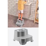 Flosoft Kaydırmaz Çocuk Taburesi Çift Basamaklı, Çocuk Banyo Lavabo Basamak Merdiven Yükseltici