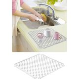 Flosoft Lavabo ve Buzluk Matı Kaydırmaz Lavabo Kurutma Halısı 33 x 33 cm - Renk - Şeffaf