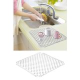 Flosoft Lavabo ve Buzluk Matı, Kaydırmaz Lavabo Kurutma Halısı 33x33 Cm
