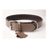 Flotter Hakiki Deri Köpek Boyun Tasması L Toprak Rengi Kahverengi 3X47-56 cm