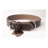Flotter Hakiki Deri Köpek Boyun Tasması Xs Kahverengi Toprak Rengi 2,5X29-37 cm
