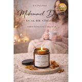 Flow Home Amber Romantic Kokulu Mum 200 G – El Yapımı Lüks Cam Kavanoz, Yoğun Koku, Aromaterapi Mum,uzun Yanış - 1