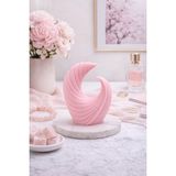 Flow Home Dekoratif Lüks Soya Mum, El Yapımı Doğal Mum Uzun Yanma Süreli Şık Ev Hediyesi, Ev Süsü Pembe 300 G - Standart