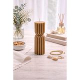 Flow Home Dekoratif Lüks Soya Mum,el Yapımı Doğal Mum,uzun Yanma Süreli Ev Hediyesi,ev Süsü Kahverengi 340 G - Standart