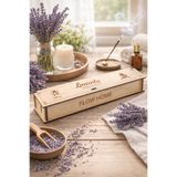 Flow Home Doğal Lavanta Tütsü ,40 Adet Ahşap Kutulu Çubuk Tütsü, 60 Dakika Uzun Yanma, Yoga ,Aromaterapi