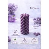 Flow Home Soya Mum,dekoratif Lüks & El Yapımı Doğal Mum,uzun Yanma Süreli Şık Ev Hediyesi,ev Süsü Mor 360 G - Standart