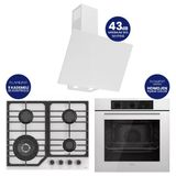 Flowart Turbolu Asimetrik Silenart Beyaz Cam Ankastre Set Qbl62cb - Nt026wfa - D078sa