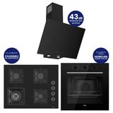 Flowart Turbolu Silenart Siyah Cam Ankastre Set ( 65 Cm Woklu Ocak) Qbl62cs - Sc405 - D077sa